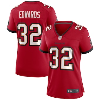 womens nike mike edwards red tampa bay buccaneers game jerse